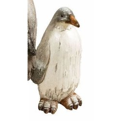 Pingviner hvid/gr i 2 strrelser